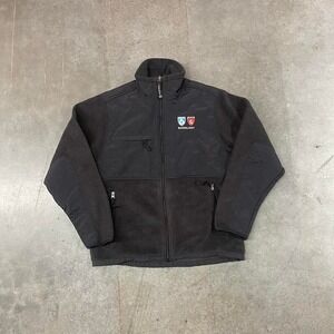 Charles River Apparel Radiology Black Fleece Zip Jacket Outdoor Y2K Size XS